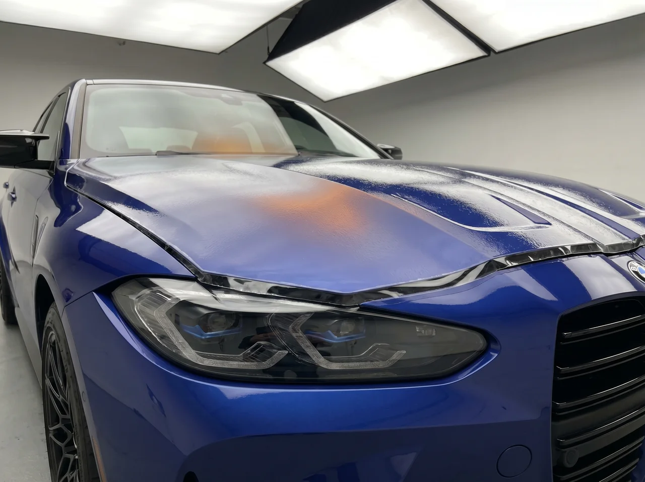 BMW M3 with full front paint protection film installed in Oklahoma City